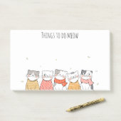 Cute Cats Post-It Notes (Op bureau)