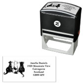 Cute Cats Return-adres Zelfinktende Stempel (In situ)