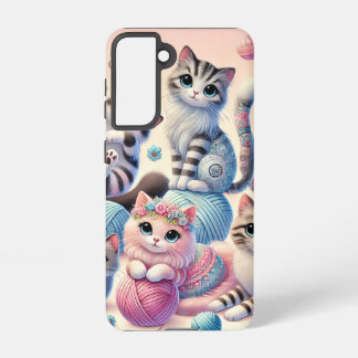 Cute Cats Samsung Galaxy Hoesje