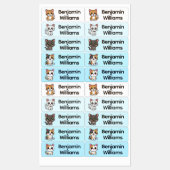 Cute Cats School Daycare Camp Naam Labels (Vel)