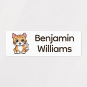 Cute Cats School Daycare Camp Naam Labels (Design 1)