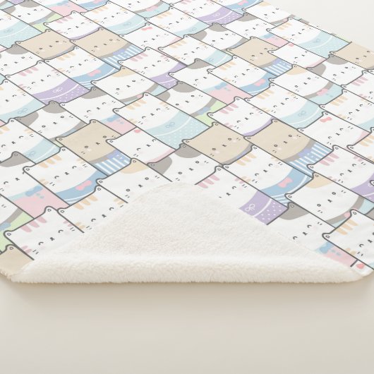 Cute Cats Sherpa Blanket Deken (3/4)