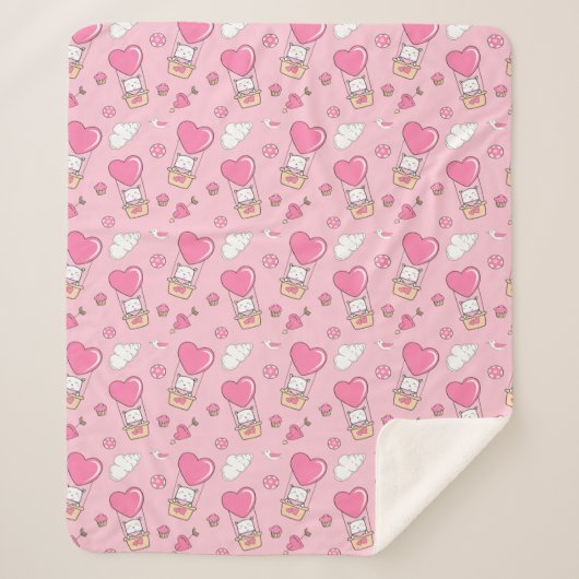 Cute Cats Sherpa Blanket Deken (Voorkant)