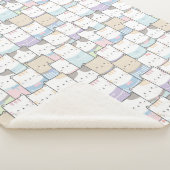 Cute Cats Sherpa Blanket Deken (3/4)