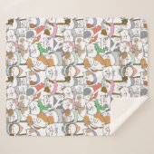 Cute Cats Sherpa Blanket Deken (Voorkant (horizontaal))