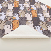 Cute Cats Sherpa Blanket Sherpa Deken (3/4)