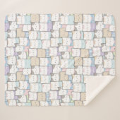 Cute Cats Sherpa Blanket Sherpa Deken (Voorkant (horizontaal))