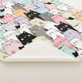 Cute Cats Sherpa Blanket Sherpa Deken (3/4)