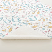 Cute Cats Sherpa Deken (3/4)
