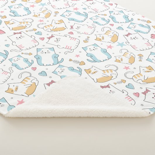 Cute Cats Sherpa Deken (3/4)