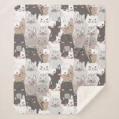 Cute Cats Sherpa Deken (Voorkant)