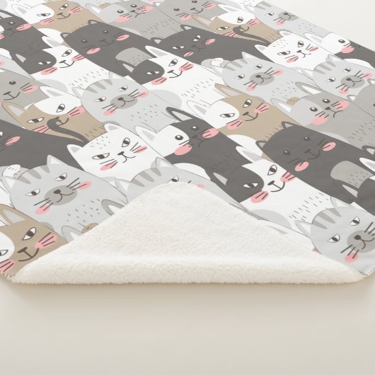 Cute Cats Sherpa Deken (3/4)
