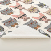 Cute Cats Sherpa Deken (3/4)