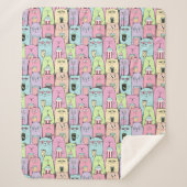 Cute Cats Sherpa Deken (Voorkant)