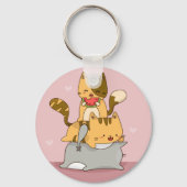 Cute Cats Sleutelhanger (Voorkant)