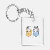 Cute Cats Sleutelhanger (Voorkant Links)