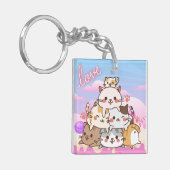 Cute Cats Sleutelhanger (Voorkant Links)