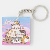 Cute Cats Sleutelhanger (Achterkant)