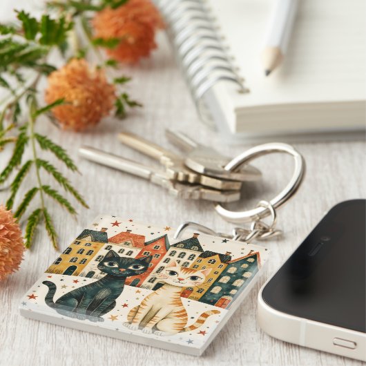 Cute Cats Sleutelhanger (Voorkant Rechts)