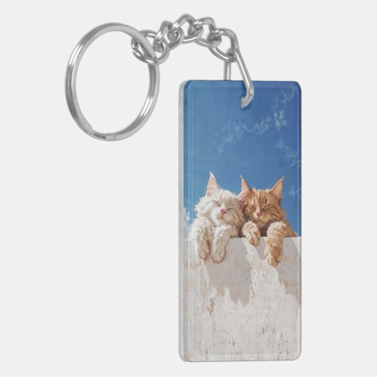 Cute Cats Sleutelhanger (Voorkant Links)