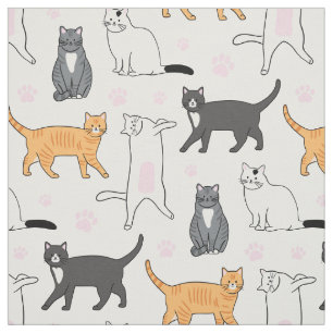 Cute Cats Stof
