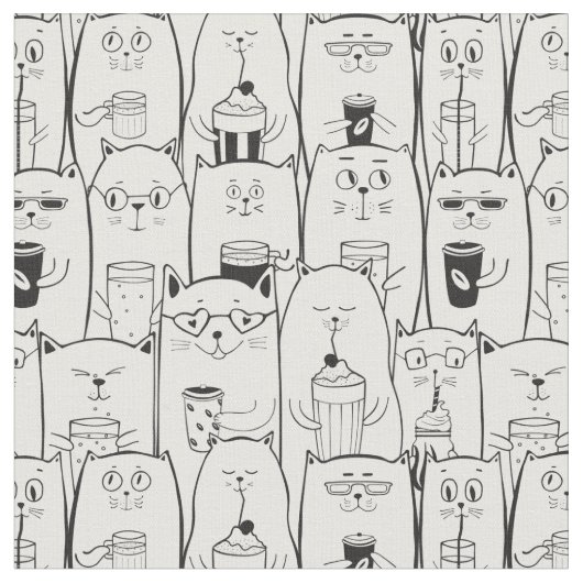 Cute Cats Stof (Close Up)