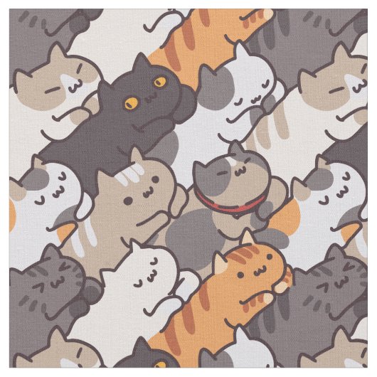 Cute Cats Stof (Close Up)