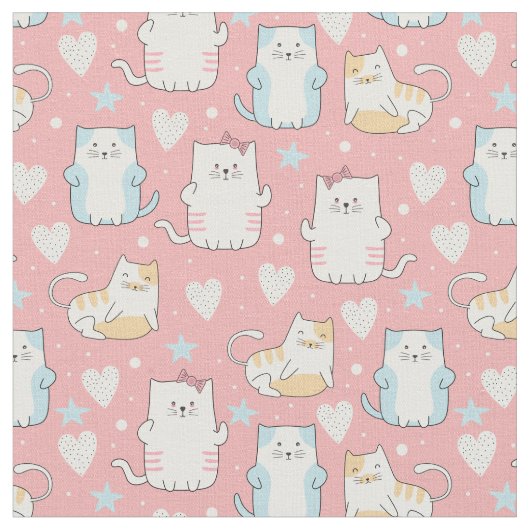 Cute Cats Stof (Close Up)
