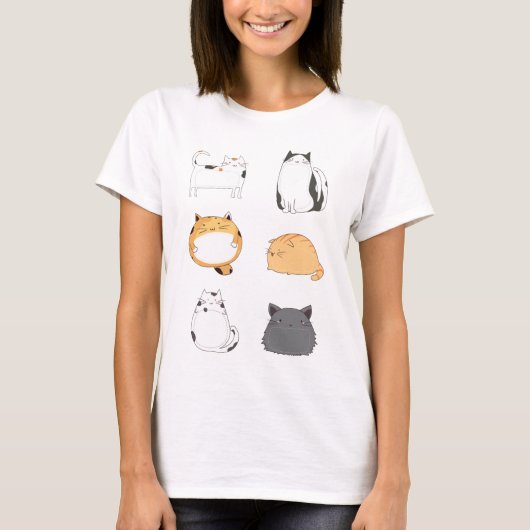 Cute Cats T-shirt (Voorkant)