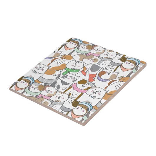 Cute Cats Tegeltje (Zijkant)