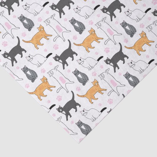 Cute Cats Tissuepapier (Detail)