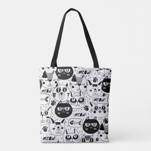 Cute Cats Tote Bag (Achterkant)