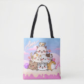 Cute Cats Tote Bag (Voorkant)