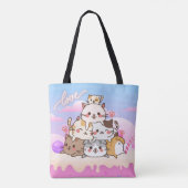 Cute Cats Tote Bag (Achterkant)
