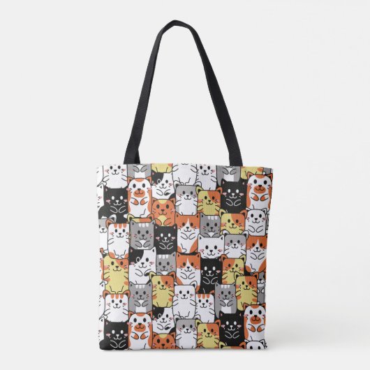 Cute Cats Tote Bag (Achterkant)