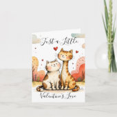 Cute Cats Valentine Card Feestdagen Kaart (Voorkant)