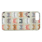 Cute Cats Wearing Glasses Pattern Case-Mate iPhone Case (Achterkant (Horizontaal))