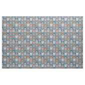 Cute Cats Wearing Glasses Pattern Stof (Fat Quarter)