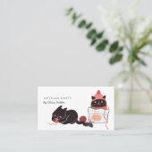 Cute Cats Yarn Knit Goods Visitekaartje (Staand voorkant)