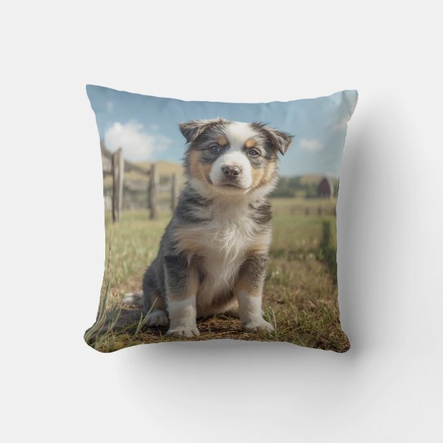 Cute Cattle Dog Kussen (Voorkant)