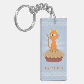 Cute Catty Pie Lover Sleutelhanger (Voorkant Links)