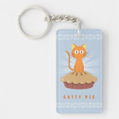 Cute Catty Pie Lover Sleutelhanger (Voorkant)
