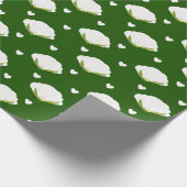 Cute Cauliflower Heart Vegetable Food Cadeaupapier (Hoek)