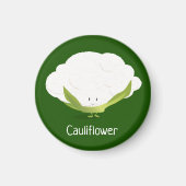 Cute Cauliflower Vegetable Food Magneet (Voorkant)