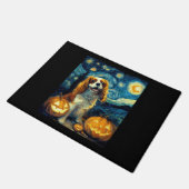 Cute Cavalier King Charles Spaniel Dog Halloween J Deurmat (Schuin)