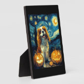 Cute Cavalier King Charles Spaniel Dog Halloween J Fotoplaat (Zijkant)