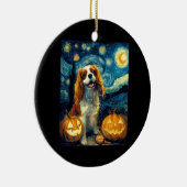Cute Cavalier King Charles Spaniel Dog Halloween J Keramisch Ornament (Rechts)