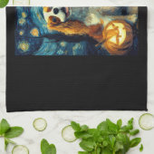 Cute Cavalier King Charles Spaniel Dog Halloween J Theedoek (Gevouwen)