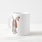 Cute Cavalier King Charles Spaniel Funny Xmas Gift Koffiemok (Voorkant links)