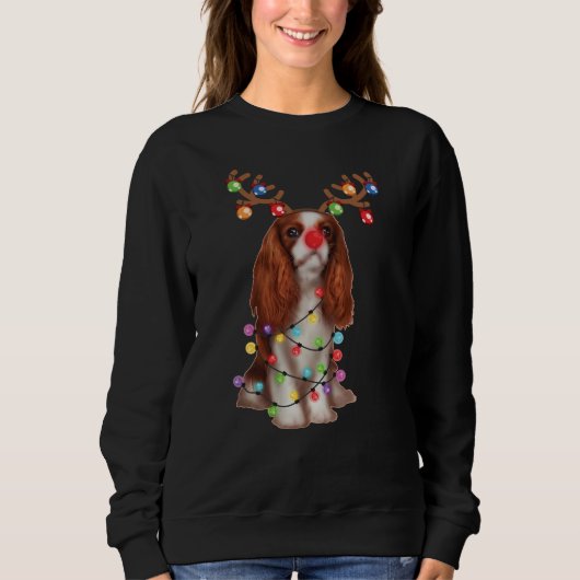 Cute Cavalier King Charles Spaniel Funny Xmas Gift Trui (Voorkant)